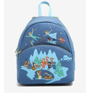 LOUNGEFLY Disney Peter Pan Never Land Mini Backpack Nwt